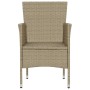 Gartenstühle 4 Einheiten beiges synthetisches Rattan von vidaXL, Gartenstühle - Ref: Foro24-310564, Preis: 240,85 €, Rabatt: %