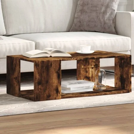 Engineered wood smoked oak coffee table 89.5x48x30 cm by , Coffee table - Ref: Foro24-848154, Price: 52,31 €, Discount: %