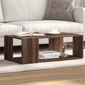 Mitteltisch aus braunem Eichenfurnierholz 89,5x48x30 cm von , Couchtisch - Ref: Foro24-848156, Preis: 47,77 €, Rabatt: %