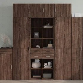 Hoher Schrank aus braunem Eichenfurnierholz 70x42,5x185 cm von , Sideboards - Ref: Foro24-3281468, Preis: 163,05 €, Rabatt: %