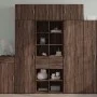 Tall brown oak veneer sideboard 70x42.5x185 cm by , Sideboards - Ref: Foro24-3281468, Price: 164,84 €, Discount: %