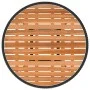 Garten-Esstisch aus schwarzem Akazien-Kunstrattan, Ø 70 cm von vidaXL, Gartentische - Ref: Foro24-310466, Preis: 62,56 €, Rab...