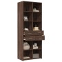 Tall brown oak veneer sideboard 70x42.5x185 cm by , Sideboards - Ref: Foro24-3281468, Price: 167,11 €, Discount: %