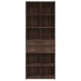 Tall brown oak veneer sideboard 70x42.5x185 cm by , Sideboards - Ref: Foro24-3281468, Price: 167,11 €, Discount: %