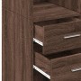 Tall brown oak veneer sideboard 70x42.5x185 cm by , Sideboards - Ref: Foro24-3281468, Price: 167,11 €, Discount: %