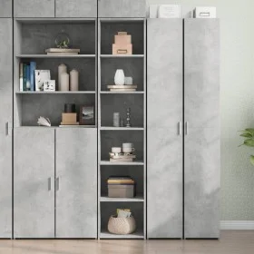 Hoher Schrank aus grauem Ingenieurholz 40x41x185 cm von , Sideboards - Ref: Foro24-3281669, Preis: 86,16 €, Rabatt: %