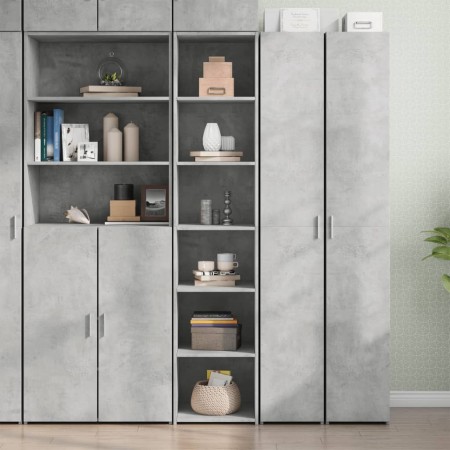 Tall gray engineered wood sideboard 40x41x185 cm by , Sideboards - Ref: Foro24-3281669, Price: 87,18 €, Discount: %