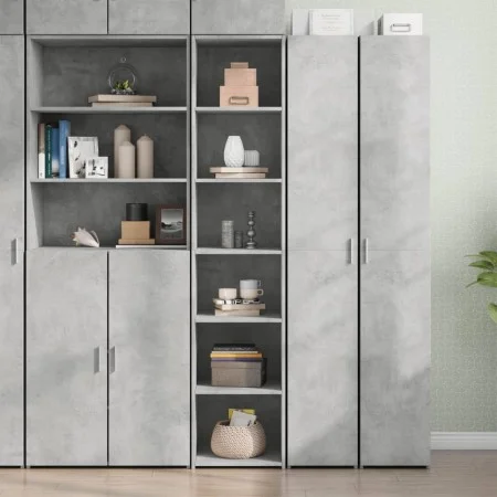 Tall gray engineered wood sideboard 40x41x185 cm by , Sideboards - Ref: Foro24-3281669, Price: 86,16 €, Discount: %