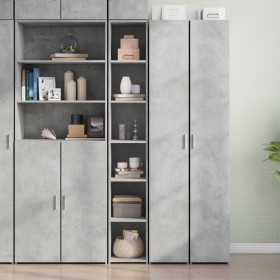 Tall engineered wood sideboard in gray concrete 30x41x185 cm by , Sideboards - Ref: Foro24-846414, Price: 82,91 €, Discount: %