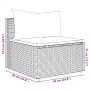 5-piece garden furniture set with black synthetic rattan cushions by , Garden sets - Ref: Foro24-3308088, Price: 432,05 €, Di...