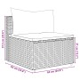 Gartenmöbel-Set 5-teilig mit schwarzen Polstern aus synthetischem Rattan von , Gartensets - Ref: Foro24-3308088, Preis: 432,0...
