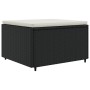 Set de muebles de jardín y cojines 7 pzas ratán sintético negro de , Conjuntos de jardín - Ref: Foro24-3308216, Precio: 483,1...