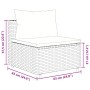 Gartenmöbel-Set 6-teilig mit grauen Polstern aus synthetischem Rattan von , Gartensets - Ref: Foro24-3308242, Preis: 372,72 €...