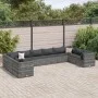 Set de muebles de jardín 10 pzas y cojines ratán sintético gris de , Conjuntos de jardín - Ref: Foro24-3308282, Precio: 657,5...