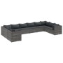 Garden furniture set 10 pieces and gray synthetic rattan cushions by , Garden sets - Ref: Foro24-3308282, Price: 687,63 €, Di...