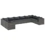 Set de muebles de jardín 10 pzas y cojines ratán sintético gris de , Conjuntos de jardín - Ref: Foro24-3308282, Precio: 657,5...