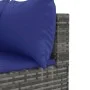 Gartenmöbel-Set 6-teilig mit grauen Polstern aus synthetischem Rattan von , Gartensets - Ref: Foro24-3308167, Preis: 389,72 €...