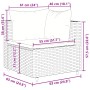 Gartenmöbel-Set 6-teilig mit grauen Polstern aus synthetischem Rattan von , Gartensets - Ref: Foro24-3308167, Preis: 394,42 €...