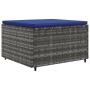Gartenmöbel-Set 4-teilig mit grauen Polstern aus synthetischem Rattan von , Gartensets - Ref: Foro24-3308055, Preis: 236,30 €...