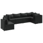 Garden furniture set, 6 pieces, with black synthetic rattan cushions. by , Garden sets - Ref: Foro24-3308171, Price: 494,56 €...