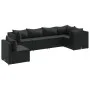 Garden furniture set, 6 pieces, with black synthetic rattan cushions. by , Garden sets - Ref: Foro24-3308171, Price: 486,12 €...
