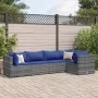 Set de muebles de jardín 5 pzas y cojines ratán sintético gris de , Conjuntos de jardín - Ref: Foro24-3308095, Precio: 338,88...