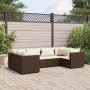 Gartenmöbel-Set, 6-teilig, mit braunen Kunststoff-Rattan-Kissen. von , Gartensets - Ref: Foro24-3308249, Preis: 493,29 €, Rab...