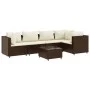 Gartenmöbel-Set, 6-teilig, mit braunen Kunststoff-Rattan-Kissen. von , Gartensets - Ref: Foro24-3308097, Preis: 467,36 €, Rab...