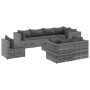 Set de muebles de jardín 9 pzas y cojines ratán sintético gris de , Conjuntos de jardín - Ref: Foro24-3308202, Precio: 629,60...