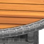 Garden table acacia wood and gray synthetic rattan Ø80x75 cm by vidaXL, Garden tables - Ref: Foro24-310609, Price: 81,48 €, D...
