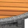 Garden table acacia wood and gray synthetic rattan Ø80x75 cm by vidaXL, Garden tables - Ref: Foro24-310609, Price: 77,00 €, D...