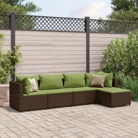 Garden furniture set, 5 pieces, with brown synthetic rattan cushions. by , Garden sets - Ref: Foro24-3308062, Price: 352,69 €...