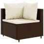 Garden furniture set, 6 pieces, with brown synthetic rattan cushions. by , Garden sets - Ref: Foro24-3308209, Price: 425,45 €...