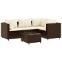 Garden furniture set, 5 pieces, with brown synthetic rattan cushions. by , Garden sets - Ref: Foro24-3308081, Price: 344,04 €...