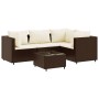 Gartenmöbel-Set, 5-teilig, mit braunen Kissen aus synthetischem Rattan. von , Gartensets - Ref: Foro24-3308081, Preis: 353,45...
