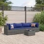 Gartenmöbel-Set 5-teilig mit grauen Polstern aus synthetischem Rattan von , Gartensets - Ref: Foro24-3308015, Preis: 330,80 €...