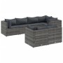 Gartenmöbel-Set 7-teilig und Kissen aus grauem Kunst-Rattan von , Gartensets - Ref: Foro24-3308186, Preis: 452,99 €, Rabatt: %