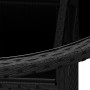 Garden table tempered glass black synthetic rattan Ø80x75 cm by vidaXL, Garden tables - Ref: Foro24-310604, Price: 104,44 €, ...
