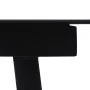 Garden dining table, black steel and glass, 190x90x74 cm. by vidaXL, Garden tables - Ref: Foro24-312159, Price: 236,05 €, Dis...