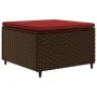 Garden furniture set, 7 pieces, with brown synthetic rattan cushions. by , Garden sets - Ref: Foro24-3308221, Price: 451,69 €...