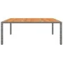 Gartentisch Akazienholz grau synthetisches Rattan 200x150x75 cm von vidaXL, Gartentische - Ref: Foro24-310591, Preis: 295,35 ...
