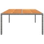 Gartentisch Akazienholz grau synthetisches Rattan 200x150x75 cm von vidaXL, Gartentische - Ref: Foro24-310591, Preis: 304,70 ...