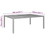 Gartentisch Akazienholz grau synthetisches Rattan 200x150x75 cm von vidaXL, Gartentische - Ref: Foro24-310591, Preis: 304,70 ...