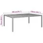 Gartentisch Akazienholz grau synthetisches Rattan 200x150x75 cm von vidaXL, Gartentische - Ref: Foro24-310591, Preis: 295,35 ...