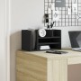 Wooden engineering desktop organizer in black, 44.5x24x25 cm by , Classification and organization - Ref: Foro24-848039, Price...