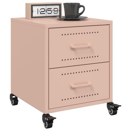 Nachttische, 2 Stück, rosa Stahl, 36x39x43,5 cm. von , Nachttische - Ref: Foro24-846629, Preis: 99,14 €, Rabatt: %
