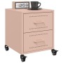 Nachttische, 2 Stück, rosa Stahl, 36x39x43,5 cm. von , Nachttische - Ref: Foro24-846629, Preis: 99,14 €, Rabatt: %