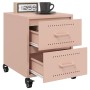 Nachttische, 2 Stück, rosa Stahl, 36x39x43,5 cm. von , Nachttische - Ref: Foro24-846629, Preis: 99,14 €, Rabatt: %