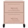 Mesitas de noche 2 unidades acero rosa 36x39x43,5 cm de , Mesitas de noche - Ref: Foro24-846629, Precio: 98,19 €, Descuento: %