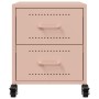 Nachttische, 2 Stück, rosa Stahl, 36x39x43,5 cm. von , Nachttische - Ref: Foro24-846629, Preis: 99,14 €, Rabatt: %